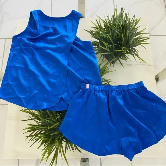 Lunya Washable Silk Set shorts tank pajama - Picture 3 of 5